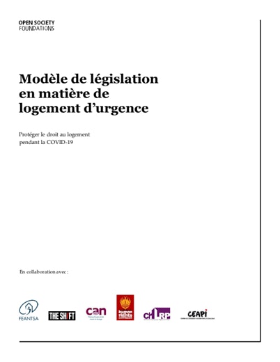 First page of PDF with filename: ji-covid_housing_report-housing_legislation-2020_12_09-fr.pdf