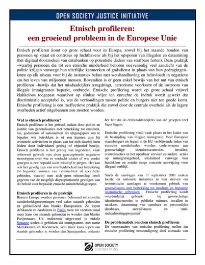 First page of PDF with filename: ethnic-profiling-europe-dut-20110607_0.pdf
