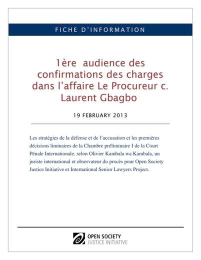 First page of PDF with filename: Gbagbo-confirmation-day1-fr-02192012.pdf