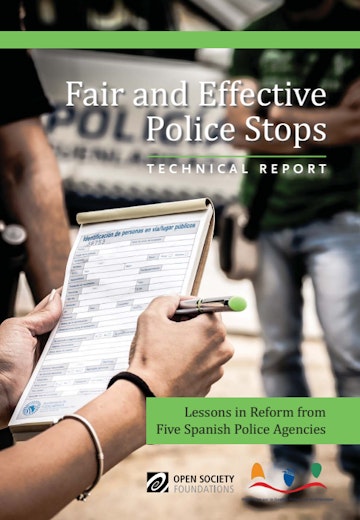 First page of PDF with filename: fair-effective-police-stops-20160208.pdf