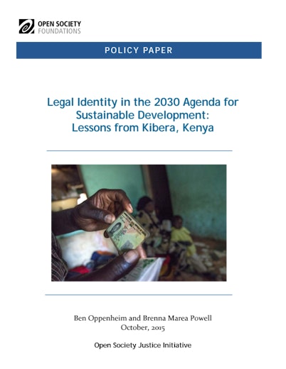First page of PDF with filename: legal-identity-2030-agenda-lessons-kibera-kenya-2051216.pdf