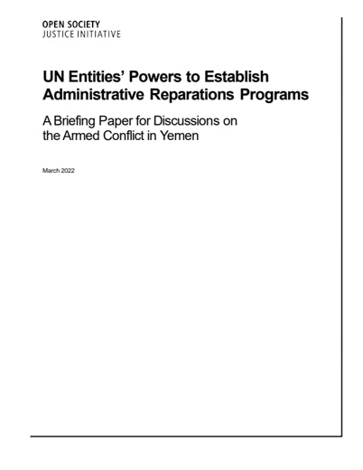 First page of PDF with filename: briefing-paper-un-entities'-powers-to-establish-administrative-reparations-programs-en-032022.pdf
