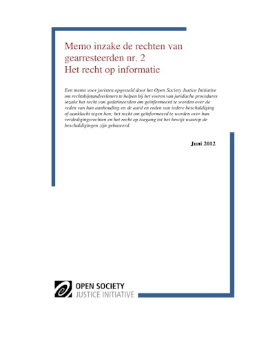 First page of PDF with filename: arrest-rights-brief-right-to-information-dutch-20130211.pdf