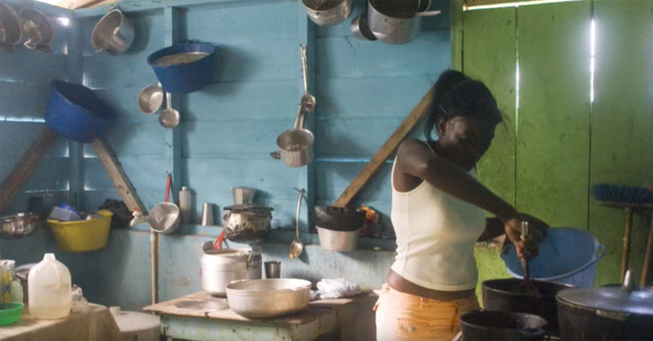 Woman cooking in her kitchen