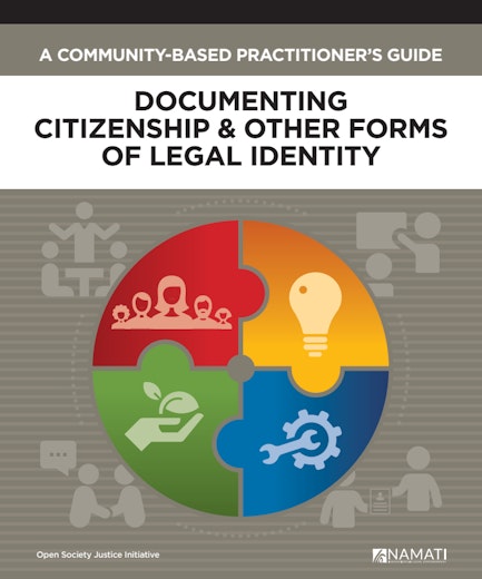First page of PDF with filename: a-community-based-practitioners-guide-documenting-citizenship-and-other-forms-of-legal-identity-20180627.pdf