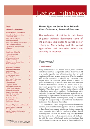 First page of PDF with filename: Justice_africa.pdf