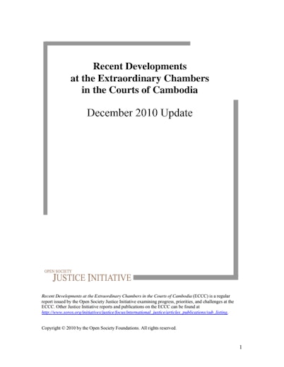 First page of PDF with filename: cambodia-khmer-rouge-report-20101207.pdf