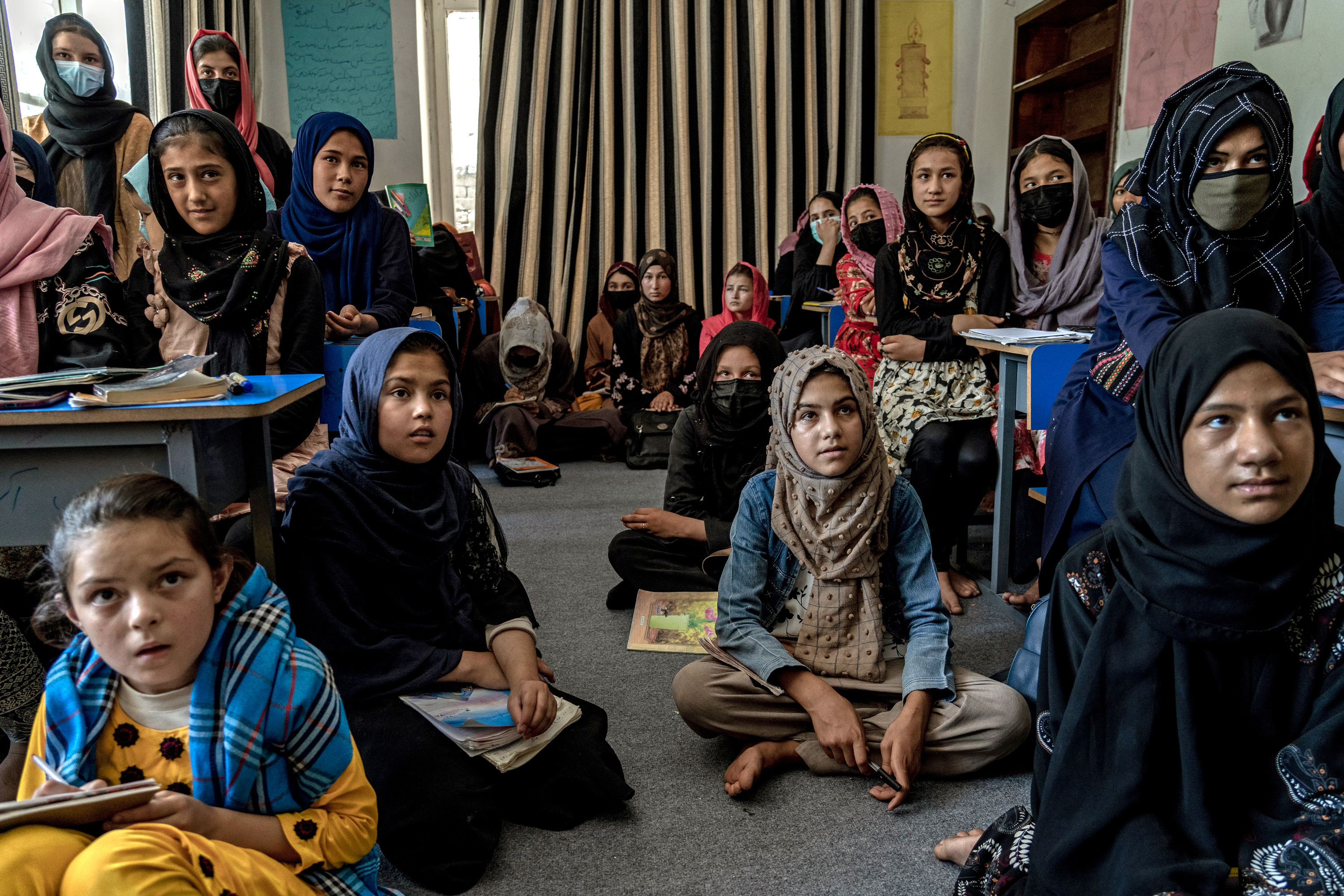 Girls in a classroom