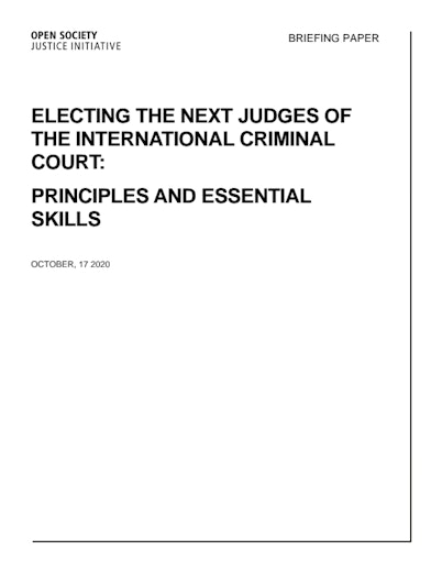 First page of PDF with filename: electing-the-next-judges-of-the-icc-10-17-2020.pdf