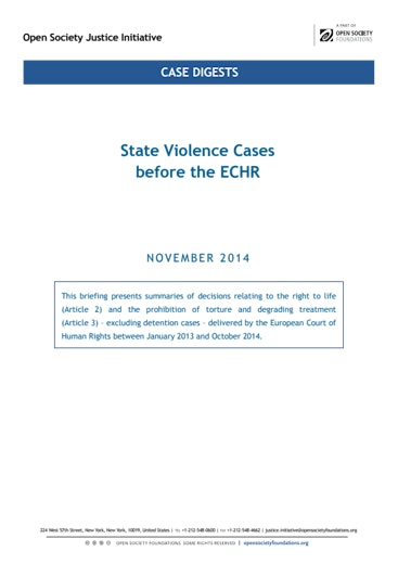 First page of PDF with filename: briefing-echr-Art 2-3-state-violence-20500505.pdf