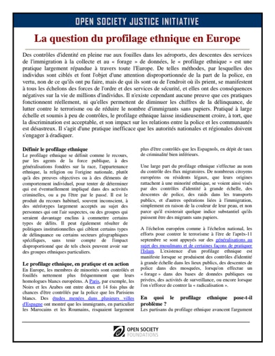 First page of PDF with filename: ethnic-profiling-europe-fre-20110505_0.pdf