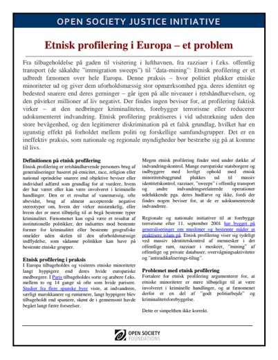 First page of PDF with filename: ethnic-profiling-europe-dan-20110505_0.pdf