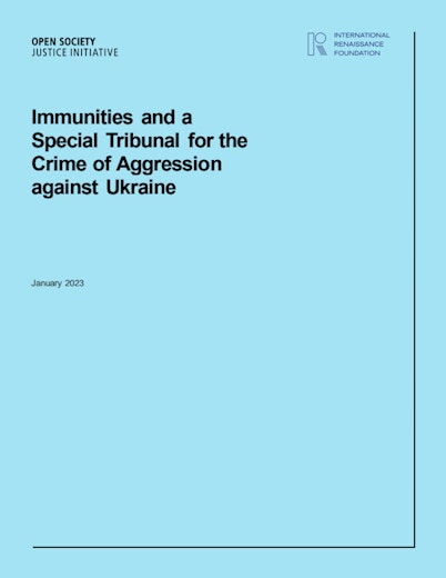 First page of PDF with filename: immunities-and-a-special-tribunal-for-ukraine-en-01312023.pdf