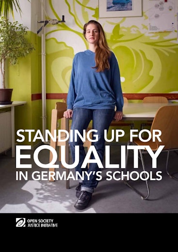 First page of PDF with filename: standing-up-for-equality-germany-schools-english-20131024.pdf