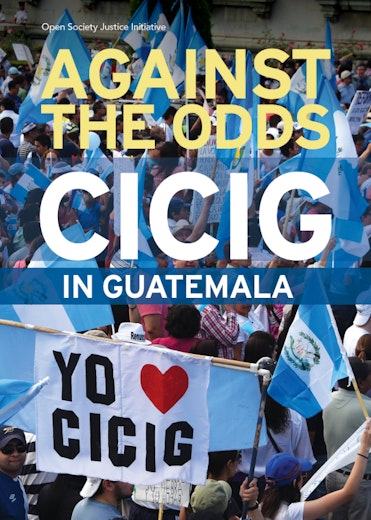 First page of PDF with filename: against-odds-cicig-guatemala-20160321.pdf