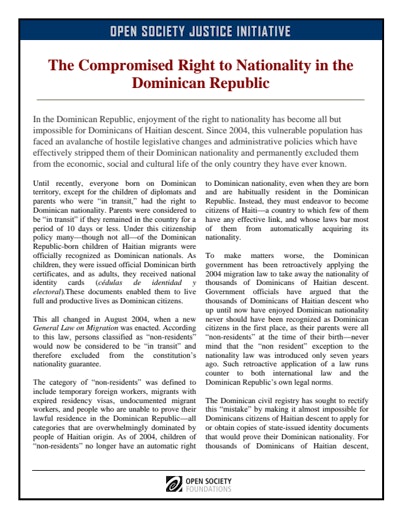 First page of PDF with filename: right-to-dominican-nationality-20110406.pdf