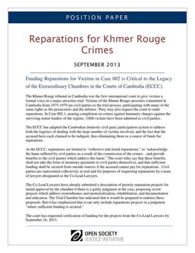 First page of PDF with filename: PositionPaper-ECCC-reparations-09-10-2013.pdf