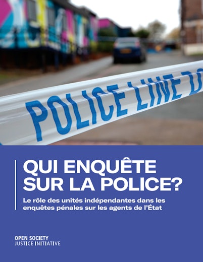 First page of PDF with filename: osji-who-polices-the-police-fr-20210507.pdf