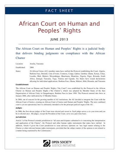 First page of PDF with filename: fact-sheet-african-court-human-peoples-rights-20130627.pdf