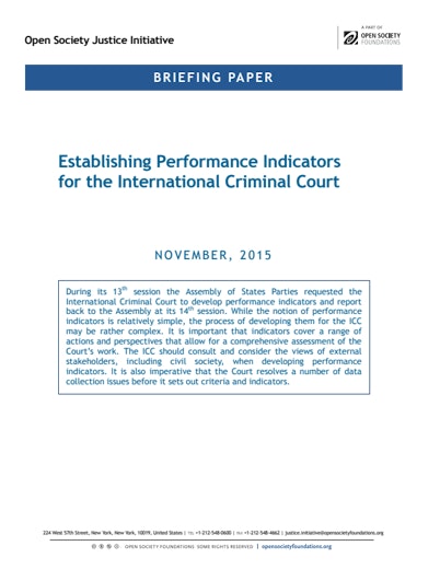 First page of PDF with filename: briefing-icc-perforamnce-indicators-20151208.pdf