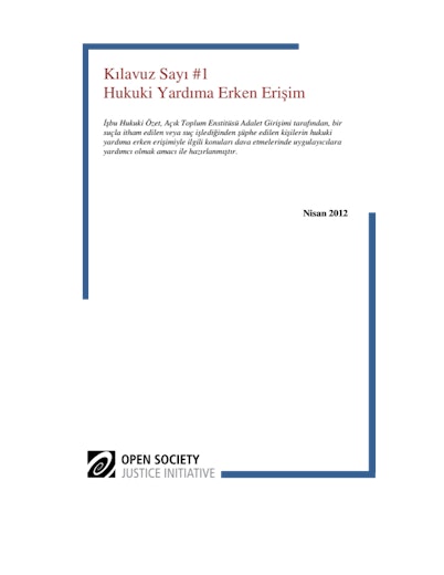 First page of PDF with filename: kılavuz-sayı-hukuki-yardıma-erken-erişim-20120601.pdf