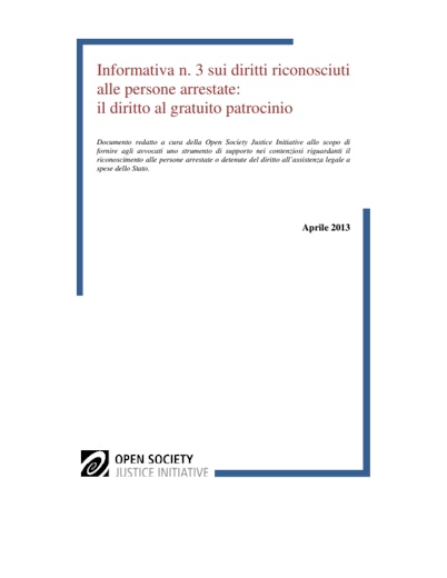 First page of PDF with filename: arrest-rights-template-brief-legal-aid-italian-20130503.pdf