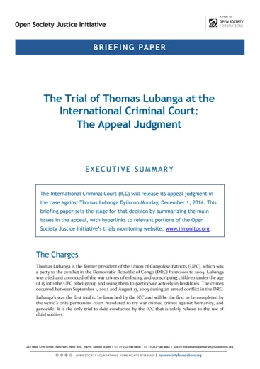 First page of PDF with filename: lubanga-appeal-briefing-11212014.pdf