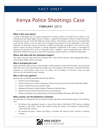 First page of PDF with filename: factsheet-police-shootings-20130213_0.pdf