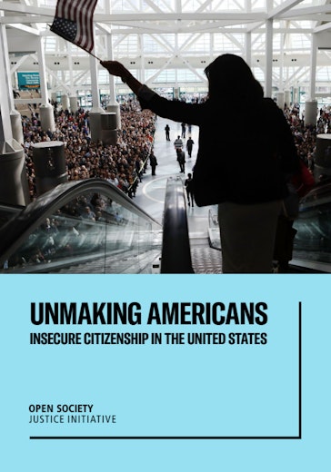 First page of PDF with filename: unmaking-americans-insecure-citizenship-in-the-united-states-report-20190916.pdf