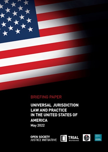First page of PDF with filename: universal-jurisdiction-law-and-practice-us-05232022.pdf