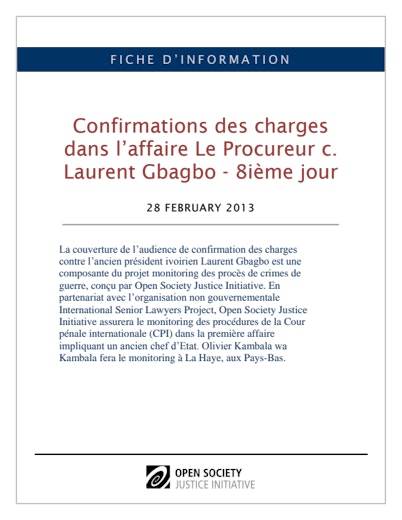 First page of PDF with filename: Gbagbo-confirmation-day 8-fr-04102013.pdf